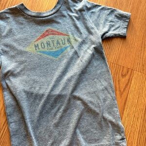 🌊 Blue 84 Montauk “The End” Heather Gray Graphic Tee XS